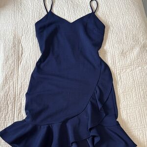 Elegant Navy Blue Women's Dress